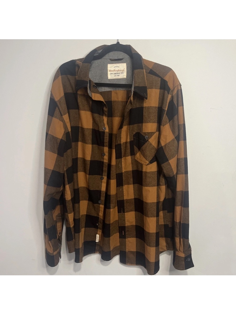 Weatherproof Vintage Long Sleeve Flannel Shirt - Size XL